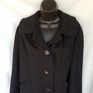 Vintage Monnig's Black Wool Coat